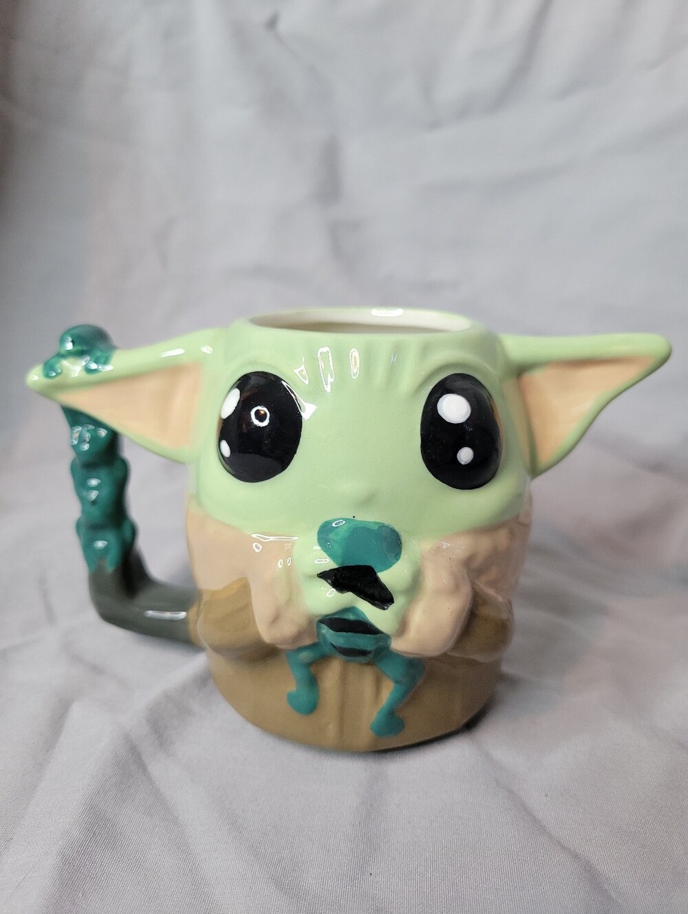 Cute Green Baby Yoda Ceramic Mug The Mandolorian The Child Grogu